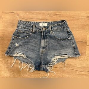 Rise Supply Co Distressed Denim Shorts Size 9